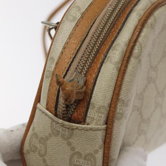 GUCCI GG Plus Supreme Shoulder Bag Pvc Ivory Gold - Picture 15 of 16